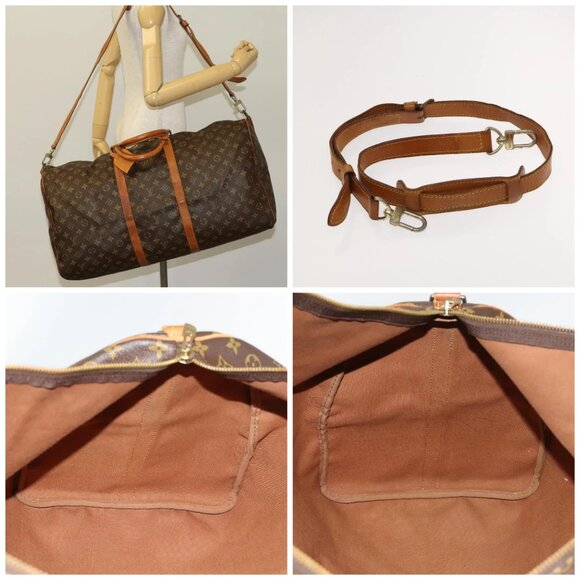 LOUIS VUITTON Monogram Keepall Bandouliere 55 Boston Bag - Picture 14 of 14
